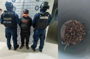 Elementos de la Policía Estatal detuvieron a Eduardo “N”, de 21 años, tras sorprenderlo presuntamente colocando ponchallantas sobre la carretera Tejupilco-Sultepec.
