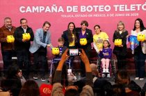 Delfina Gómez encabezó el arranque del Boteo Teletón 2026 en Edoméx.