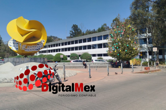 Punto de encuentro en la Facultad de Contaduría y Administración de la UAEMéx, sin asistentes durante el horario convocado