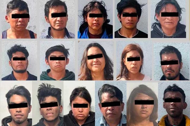 Video: Drones detectan predio con droga y motos robadas en Toluca; caen 17, incluido un menor