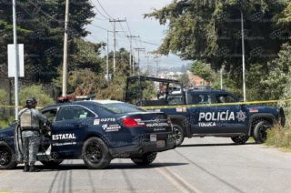 Elementos de seguridad acordonaron la zona del Camino Real a San Antonio Buenavista, en Toluca.