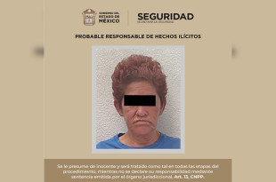  Georgina “N” de 50 años de edad fue presentada ante el Agente del Ministerio Público correspondiente.