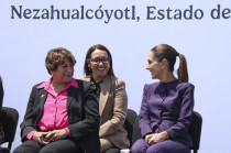 Sheinbaum, Gómez y Cisneros en presentación del Mando Unificado.