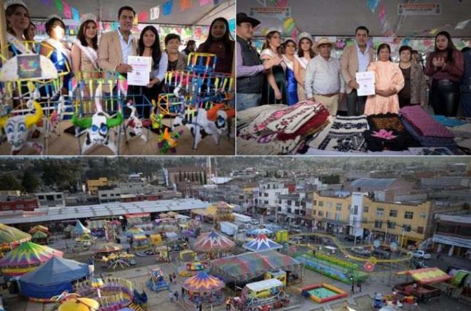 Se realizó un recorrido por el área de juegos mecánicos que estará abierta a todo el público hasta el día 17 de marzo