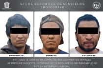 Los tres sujetos fueron ingresados el miércoles al Centro Penitenciario y de Reinserción Social de Almoloya de Juárez por el secuestro de una niña en Metepec.