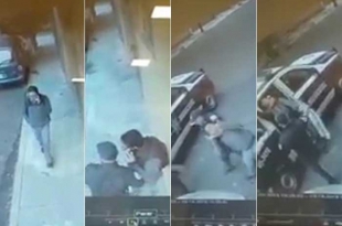 #Video: Policías de #Naucalpan aplican llave china a ciudadano