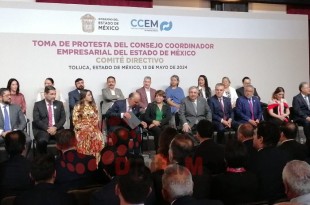 En este acto, Germán Miguel Jalil Hernández, asumió la presidencia del Consejo Coordinador Empresarial en el Estado de México.