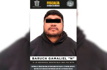 Baruch Gamaliel “N”, asegurado por la FGJEM