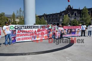 Protestan por víctimas de desaparición forzada en Edoméx