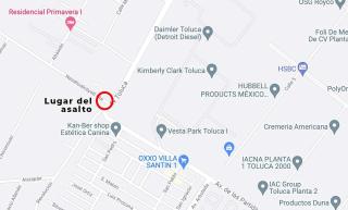 Justo en el lugar conocido como la Cruz, la joven fue despojada de su moto y golpeada 