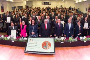 La ceremonia se llevó a cabo en el Aula Magna &quot;Mgdo. Lic. Gustavo A. Barrera Graf&quot; de la Escuela Judicial.