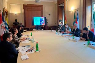 Se reúne Alfredo Del Mazo con Organización Italo-Latinoamericana, en #Roma