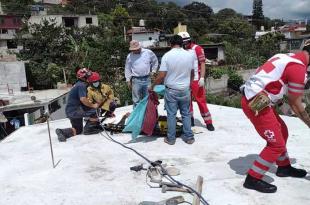 Bomberos y Cruz Roja brindaron atención al herido