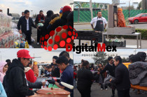 Familias y niñas y niños participaron en la posada altruista realizada en Metepec