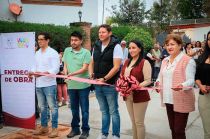 Michelle Núñez inaugura rehabilitación vial en Valle de Bravo