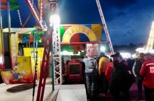 El accidente ocurrió en la feria patronal de la colonia Las Fuentes, frente a la Plaza Roja.