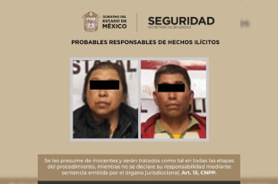Personas detenidas por su probable participación en el presunto secuestro de un bebé en el Estado de México