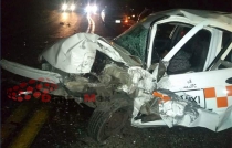 Choque en la Toluca-Villa Victoria deja taxista muerto y varios heridos