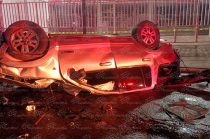 El copiloto fue trasladado de emergencia a un hospital tras el accidente ocurrido a la altura de la comunidad de El Espino.
