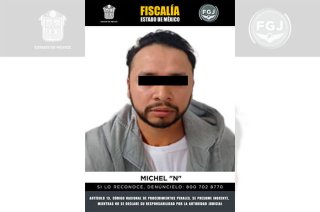 Michel “N”, alias “Chino Michel”, fue vinculado a proceso por su probable participación en el delito de extorsión, informó la FGJEM..