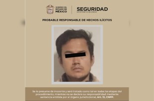 El individuo fue trasladado al Centro de Justicia para las Mujeres en Toluca, a fin de determinar su situación jurídica.