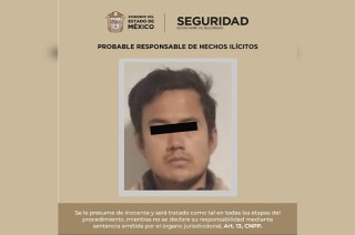 El individuo fue trasladado al Centro de Justicia para las Mujeres en Toluca, a fin de determinar su situación jurídica.