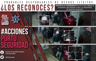 Difunden fotografías de delincuentes que balearon a jovencita en Ecatepec