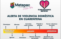 #Metepec, atento a posible incremento de violencia contra mujeres