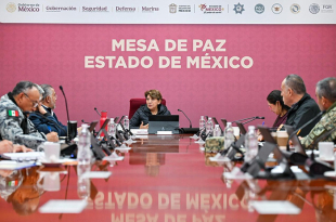 Durante la Mesa de Paz encabezada por la gobernadora Delfina Gómez, la FGJEM reportó una disminución en los casos de extorsión en la entidad.