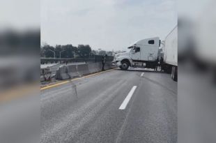 El accidente no dejó heridos de gravedad. 