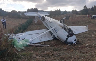 Cae avioneta en Zinacantepec