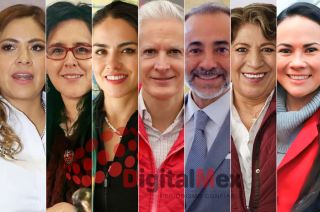 Sandra Méndez, Ivett Tinoco, Victoria Montero, Alfredo del Mazo, Fernando Flores, Delfina Gómez, Alejandra del Moral