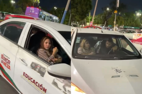 Video difundido en redes sociales muestra a funcionarios de Nezahualcóyotl a bordo de un vehículo oficial en aparente conducción imprudente.