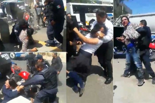 #Video: Policías de Neza se agarran a golpes con alumnas de bachillerato