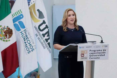 Este programa busca profesionalizar a los cuerpos de seguridad en derechos humanos, fortalecer el Modelo de Seguridad Humana local y combatir la impunidad y corrupción.