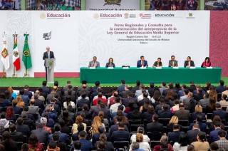 La Universidad Autónoma del Estado de México es sede de los Foros Regionales y Consulta para la construcción del anteproyecto de la Ley General de Educación Media Superior.
