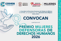 Reconocerán la trayectoria de mujeres defensoras en el Estado de México