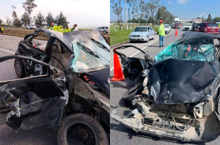 Elementos de la Guardia Nacional acordonaron la zona y retiraron los vehículos con apoyo de grúas