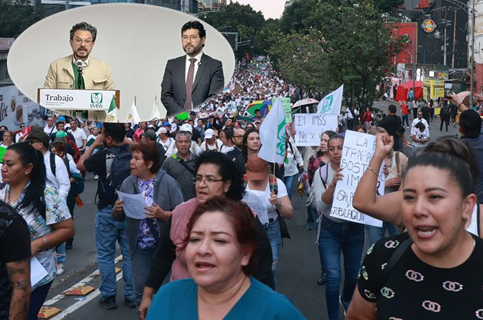 Trabajadores del IMSS mantienen movilizaciones tras rechazar la propuesta de aumento salarial del 8% y exigir un incremento del 10% directo al salario.