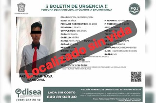 El joven llevaba tres días desaparecido