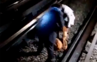 #Video: Perrito queda atrapado en las vías del Metro y atrasa el servicio, en #Nezahualcóyotl