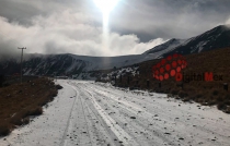 Nieve en Xinantécatl atrae a paseantes