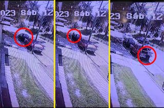 Sin mayores dificultades, el individuo forzó la puerta del vehículo