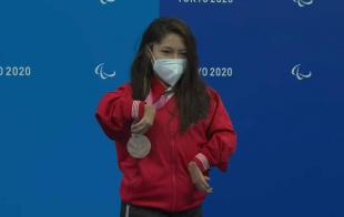 Fabiola Ramírez aún participará en otras dos pruebas, 50 metros dorso y 100 metros libres