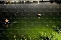 Cuerpos de emergencia realizan labores de búsqueda en la laguna de San Jerónimo, en San Pablo Autopan, Toluca.