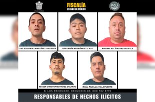 Los cinco hombres fueron detenidos tras un operativo en Aculco, donde la víctima fue rescatada; cada uno recibió una sentencia de 70 años de prisión.