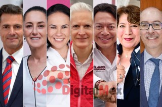 Enrique Peña, Claudia Sheinbaum, Alejandra Del Moral, Alfredo Del Mazo, Mario Delgado, Delfina Gómez, Carlos Eduardo Barrera