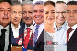 José Luis Cervantes, Higinio Martínez, Andrés Manuel López Obrador, David Sánchez, Angélica Moya, Raymundo Martínez, Marco Antonio Rodríguez.