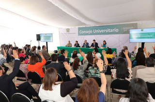 El H. Consejo Universitario designó por insaculación al CU Valle de Teotihuacán como representante de las y los directivos y al CU Amecameca en representación del profesorado.