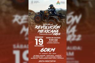 Esta ruta se realizará como parte de la conmemoración del 112 Aniversario del Inicio de la Revolución Mexicana.